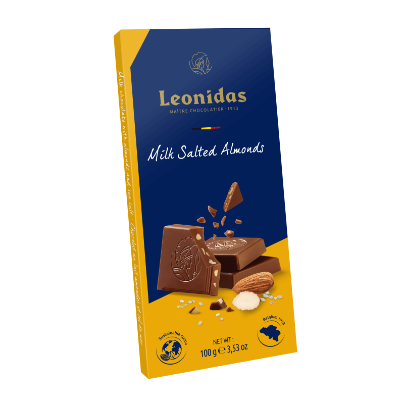 Tablette chocolat au lait - Éclats d'amande
